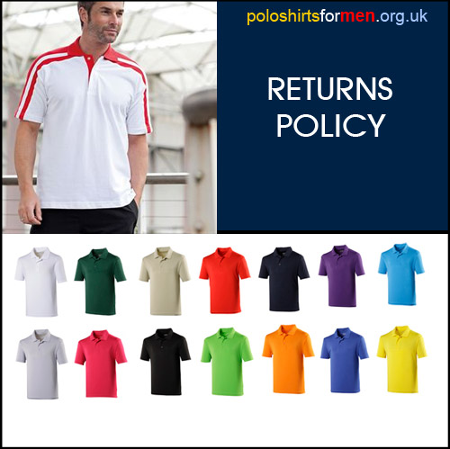 returns policy on mens polo tops